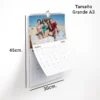 Calendario grande A3 personalizado con fotos