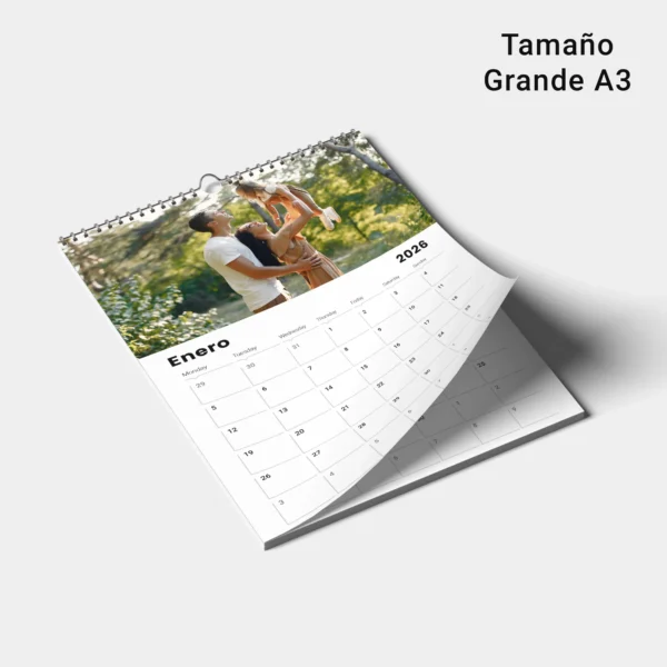 Calendario grande A3 personalizado con fotos