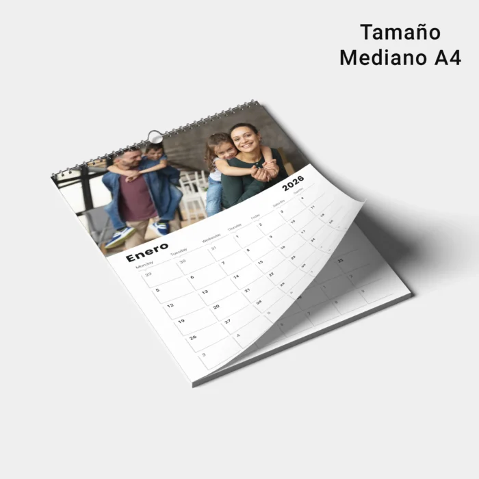 Calendario Mediano (tamaño 28x22cm.)