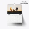 Calendario de pared mediano personalizado con fotos