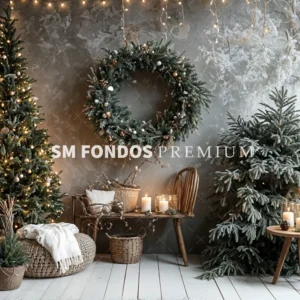 SM Fondo Digital - Interior Navidad Rustico 2