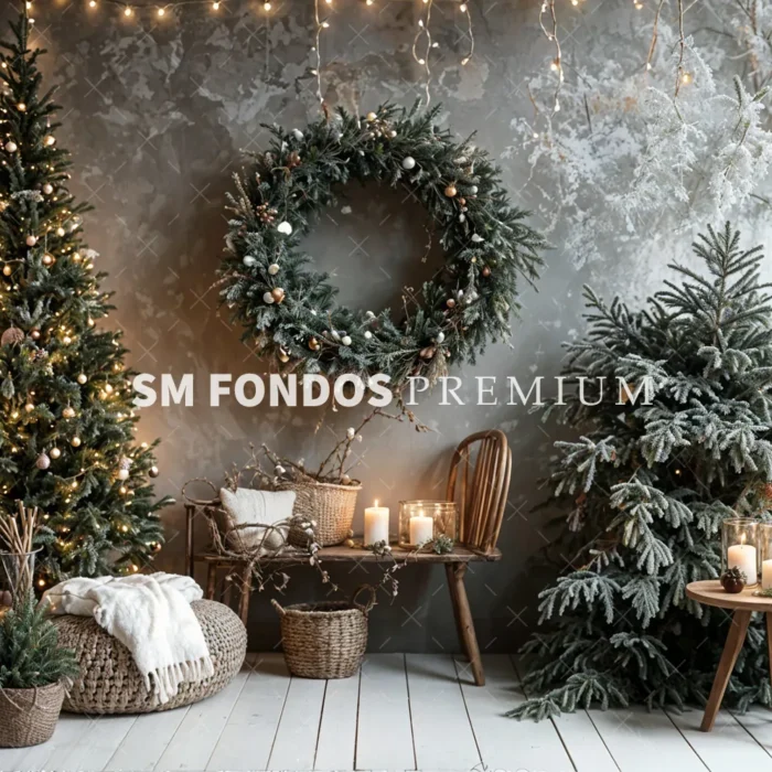 SM Fondo Digital – Interior Navidad Rustico 2