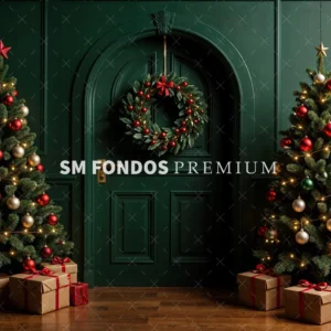SM Fondo Digital - Interior Navidad Verde 2