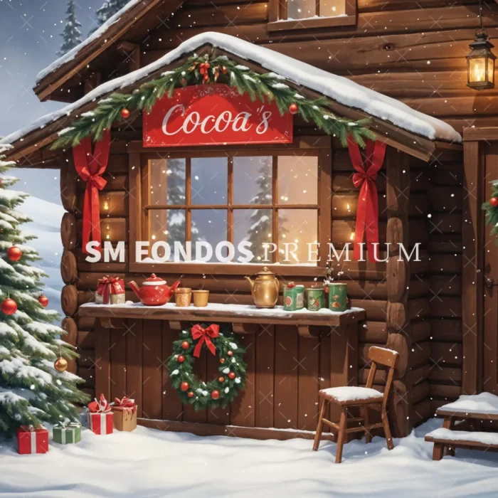 SM Fondo Digital – Cabaña Nevada Navidad Cocoa