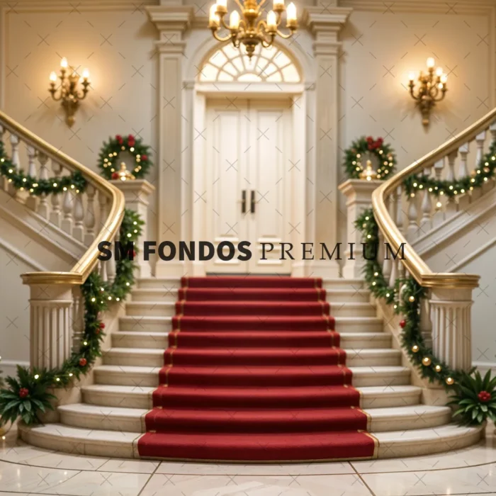 SM Fondo Digital – Escalera Grande Luces Blancas