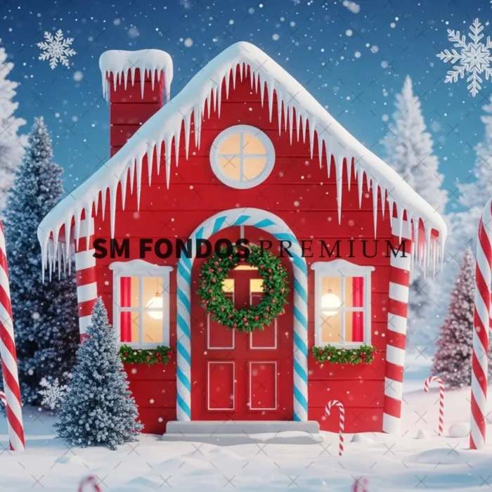 SM Fondo Digital – Casa Roja Dulces Nieve