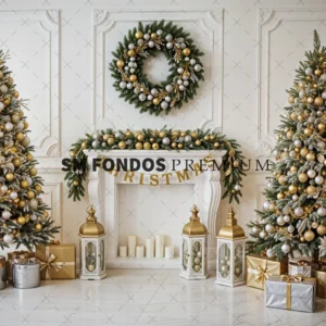 SM Fondo Digital - Navidad Blanca Dorada