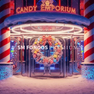SM Fondo Digital - Tienda Dulces Rayas Rojas