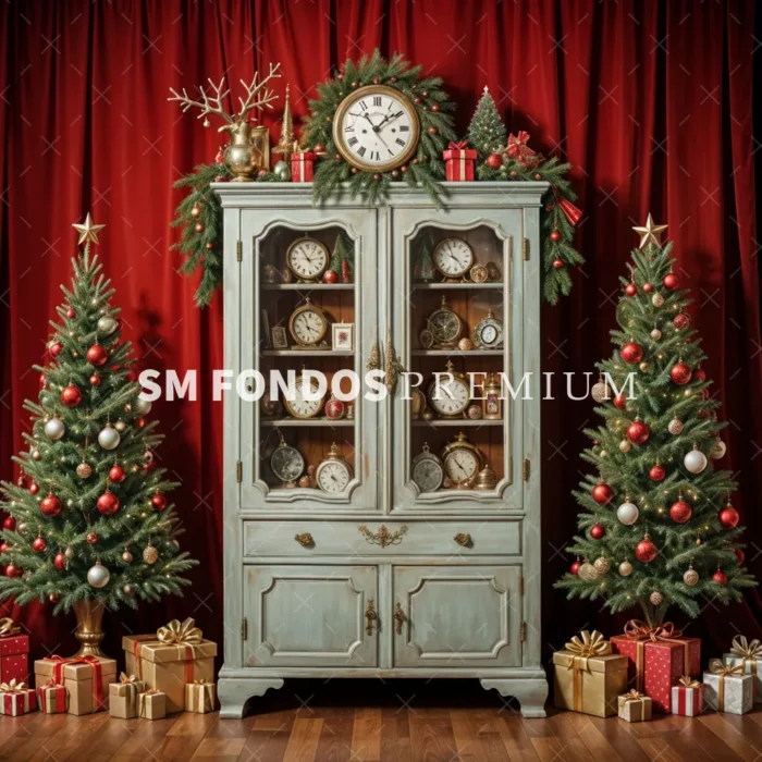SM Fondo Digital – Gabinete Vintage Navidad