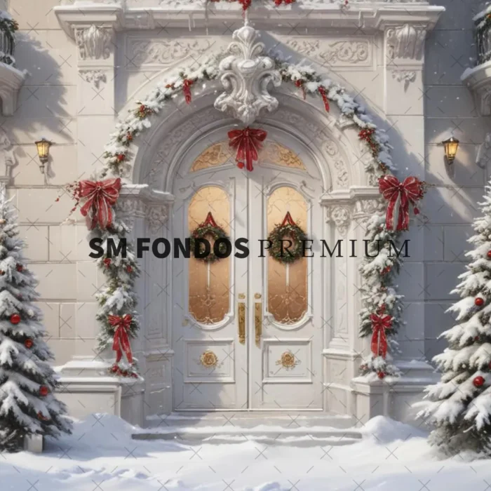 SM Fondo Digital – Puerta Balnca Nieve Rojo