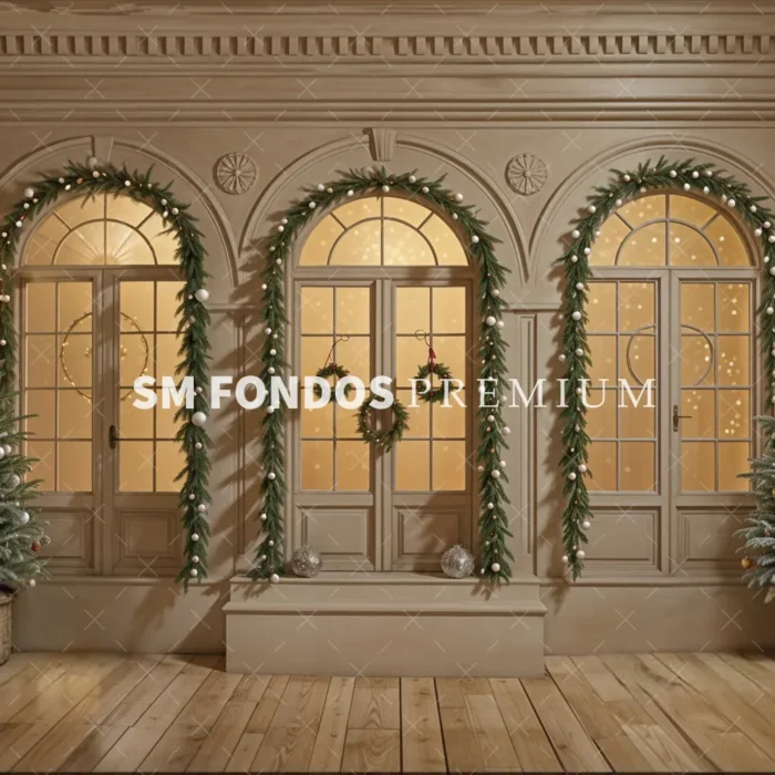 SM Fondo Digital 045- Interior Salón Dorado Navidad